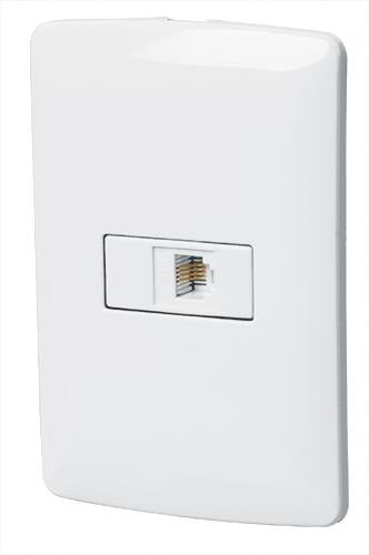 Placa Con Toma De Telefono Blanco Voltech 46467 - Mundo Tool 