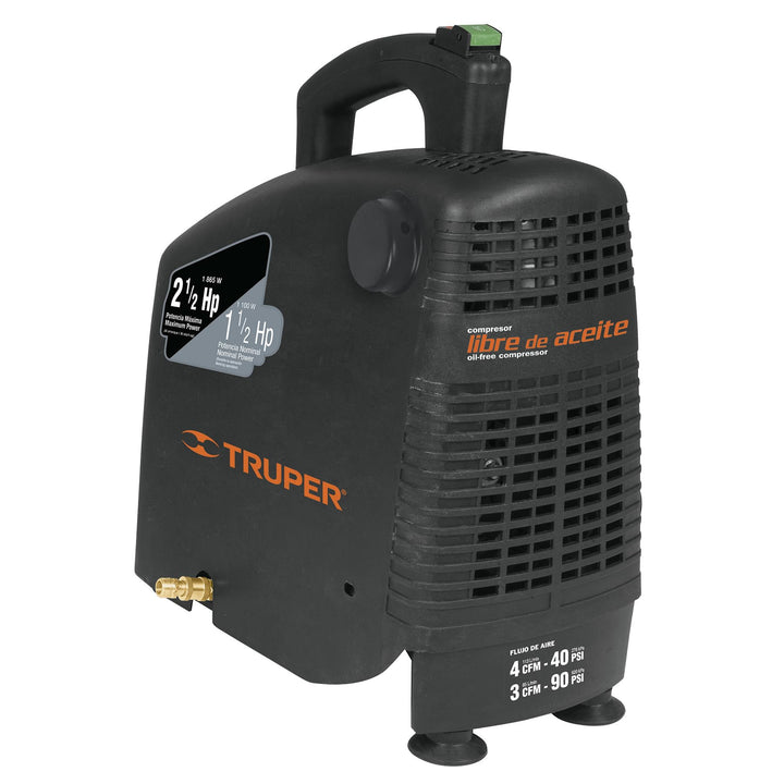 Truper COMP-POR-2.5, COMPRESOR DE AIRE 120 V, PORTÁTIL AUTOLUBRICADO - Mundo Tool 