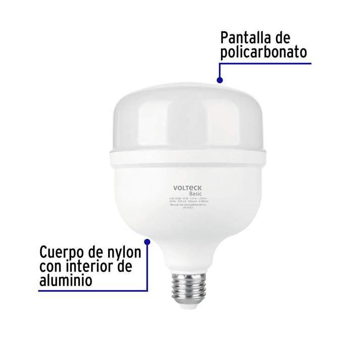 Lámpara LED alta potencia 35W (equiv. 300W) luz de día Basic - Mundo Tool 