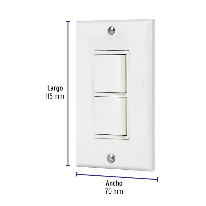 Placa Armada Interruptor Sencillo Y Escalera Classic - Mundo Tool 