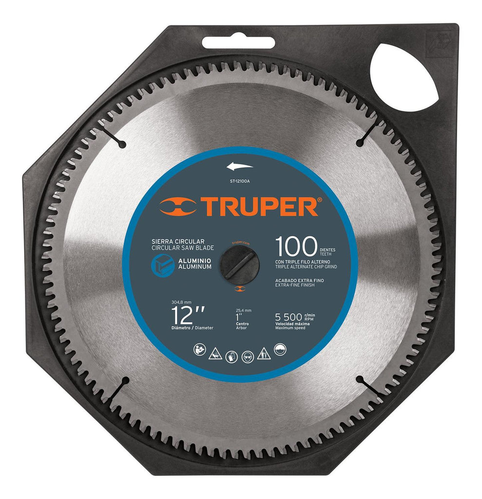 Disco Sierra Para Aluminio 12' 100 Dientes Truper - Mundo Tool 