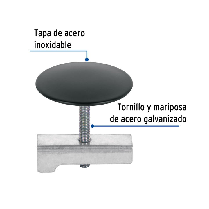 Cubretaladro negro de 1-3/4', diámetro 43 mm, Foset - Mundo Tool 