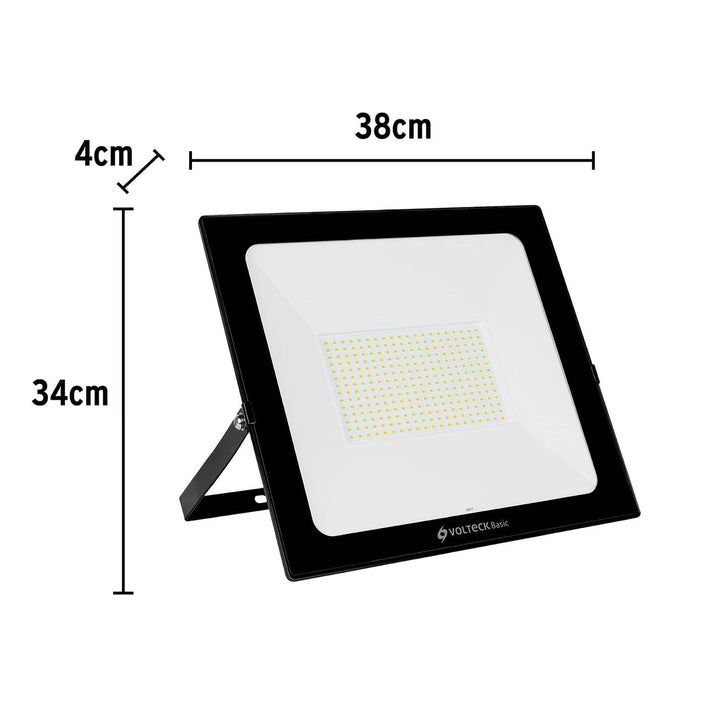 Reflector ultra delgado LED, 200W, luz cálida,Volteck Basic - Mundo Tool 