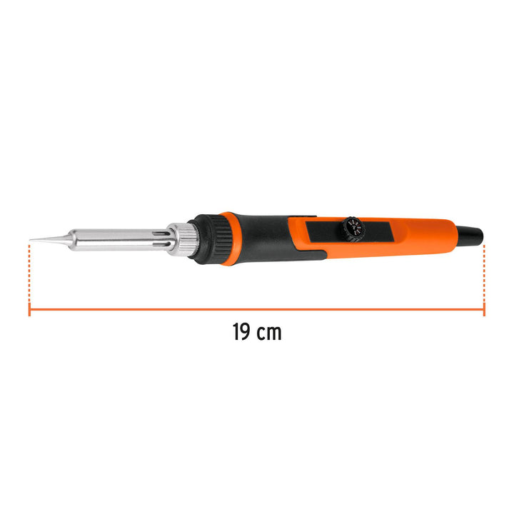 Kit soldadura electrónica con cautín de 25 W, temp regulable - Mundo Tool 