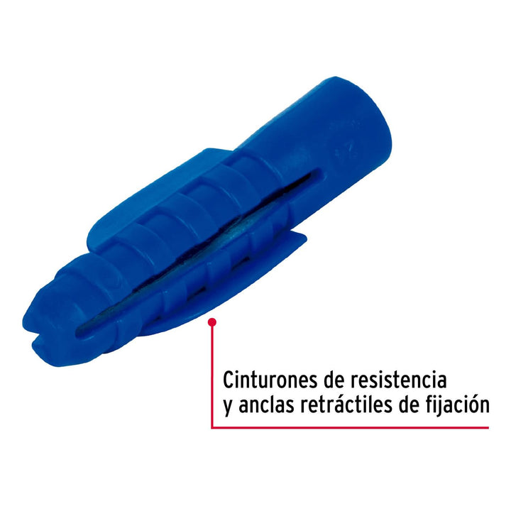 Taquete De 3/8' De Plastico Bolsa 50 Piezas Fiero - Mundo Tool 