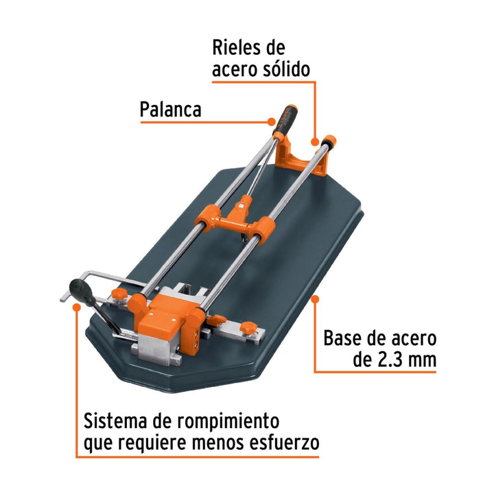 Cortador Azulejo Con Baleros 60 Cm Maletin Truper Expert 158 - Mundo Tool 