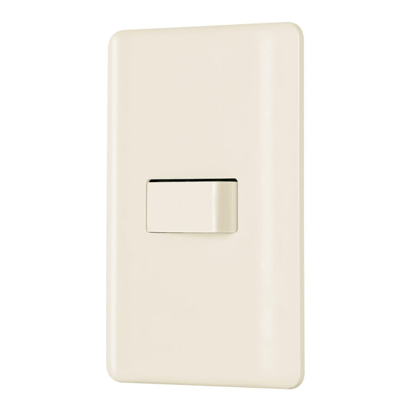 Volteck PA-APSE-EBI, Placa armada 1 interruptor de escalera color marfil - Mundo Tool 
