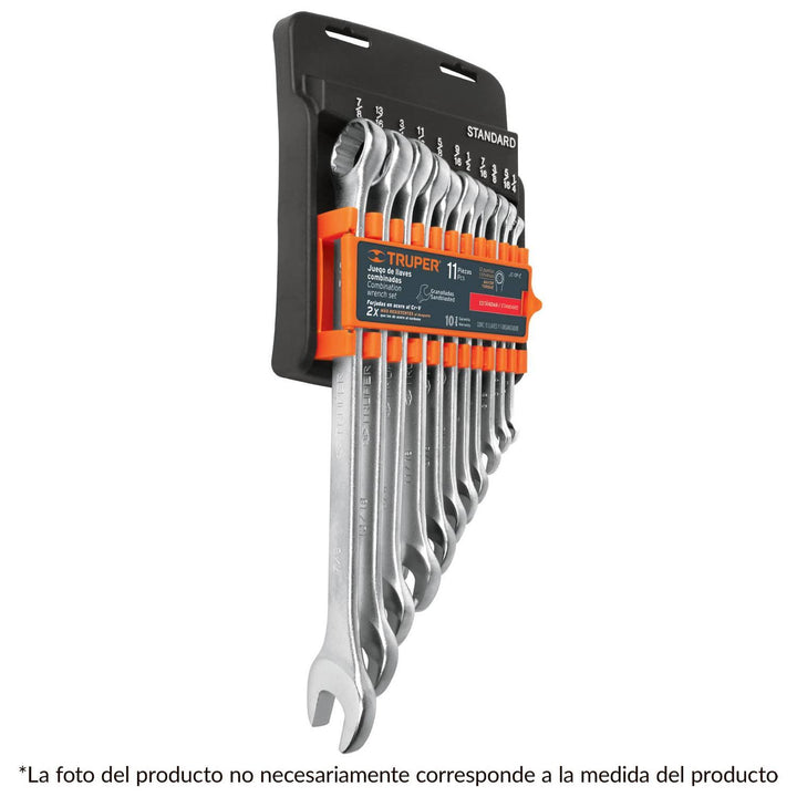 Juego De Llaves Combinadas 11pzsmmgranalladas Truper - Mundo Tool 