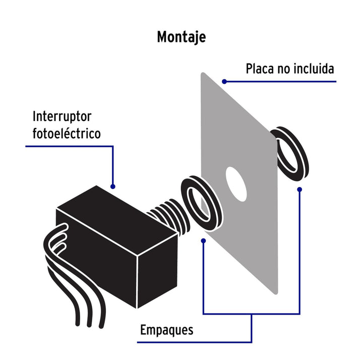 Interruptor fotoeléctrico 127 V, Volteck - Mundo Tool 