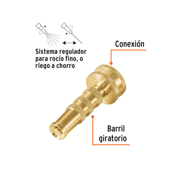 Chiflón 3' De Latón Maquinado Truper - Mundo Tool 