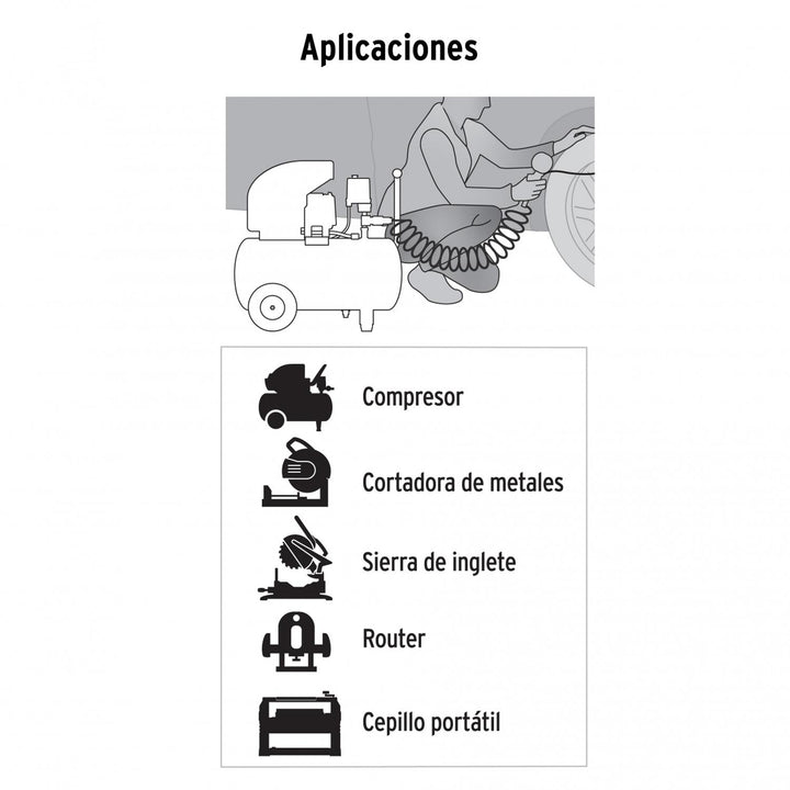 Extensión reforzada aterrizada 4 m 3x14 AWG, Volteck - Mundo Tool 