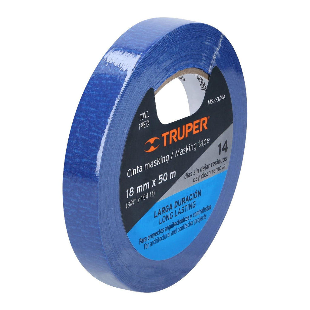 Masking Tape 3/4' Azul Truper - Mundo Tool 