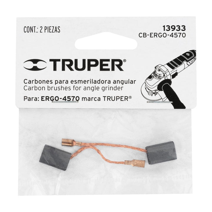 Bolsa con 2 carbones de repuesto para ERGO-4570, TRUPER - Mundo Tool 