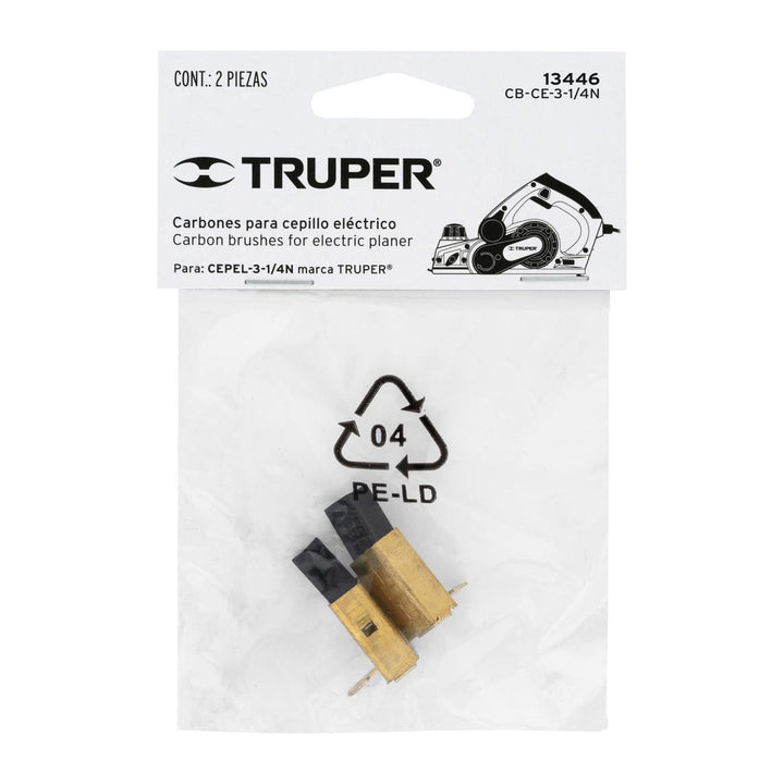 Carbones de repuesto para cepillo CEPEL-3-1/4N Truper - Mundo Tool 