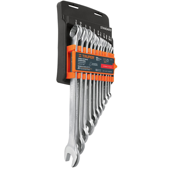 Juego de Llaves Combinadas 11pzs Truper - Mundo Tool 