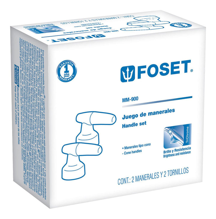 Juego De 2 Manerales Para Lavabo Y Fregadero Foset - Mundo Tool 