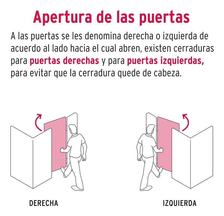 Izquierda - Cerradura Sobreponer Instala-fácil Blister Herme - Mundo Tool 