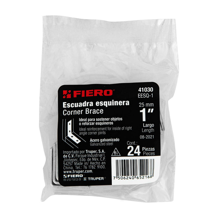 Escuadra Esquinera 1' X 1' Fiero - Mundo Tool 