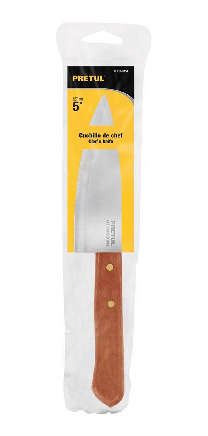 Cuchillo De Chef Mango Madera 5' Pretul - Mundo Tool 