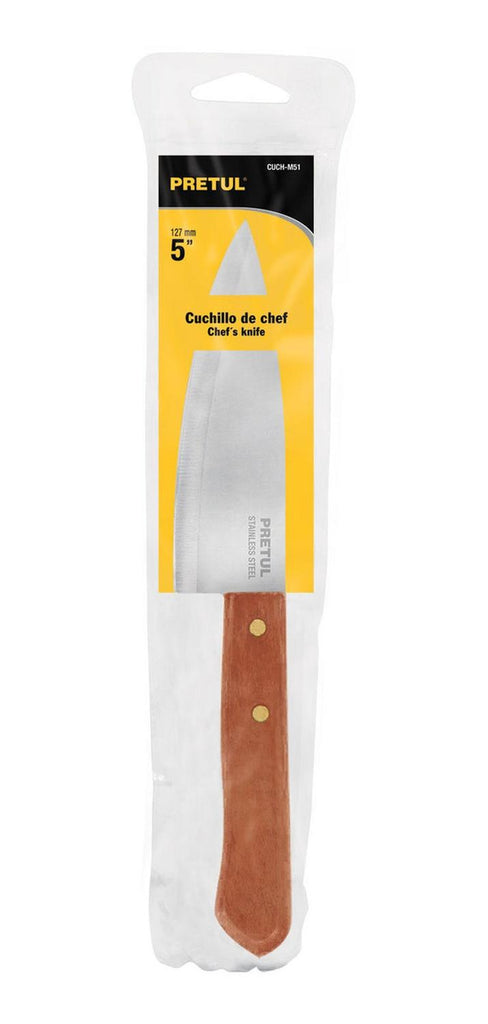 Cuchillo De Chef Mango Madera 5' Pretul - Mundo Tool 
