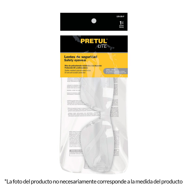 Lentes de seguridad, mica gris, Pretul, Lite Pretul - Mundo Tool 