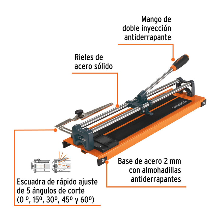 Cortador de azulejo de 13" (33 cm), Truper - Mundo Tool 