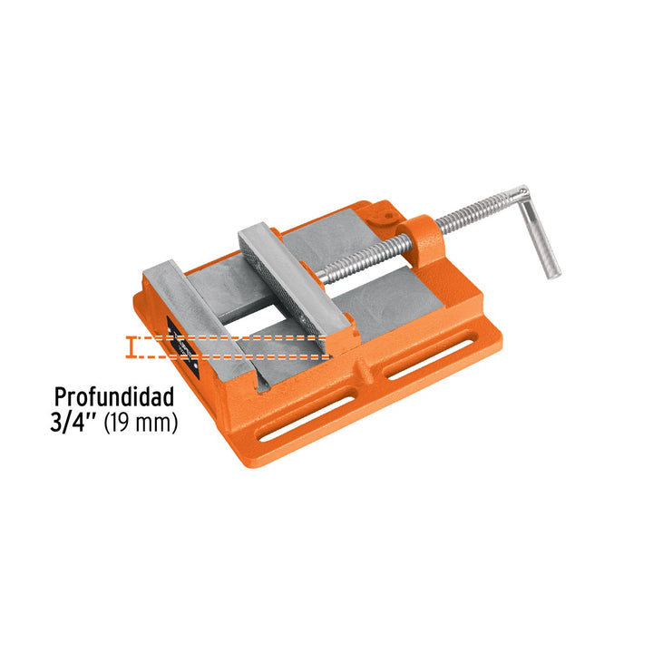 Prensa morsa plana 150 mm, Truper - Mundo Tool 