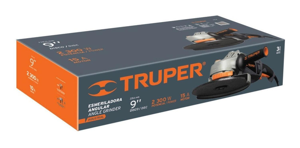 Esmeriladora Angular 9 Industrial 2300w Truper - Mundo Tool 