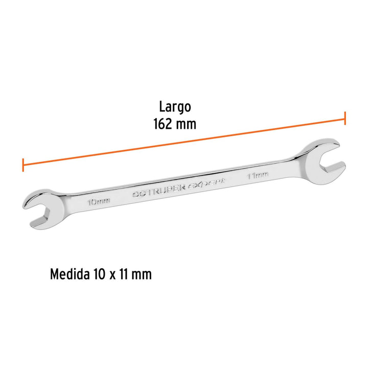 Llave Española Milimétrica 10 X 11 X 146 Mm Truper - Mundo Tool 