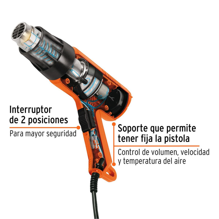 Pistola De Calor Profesional 1500w Truper - Mundo Tool 