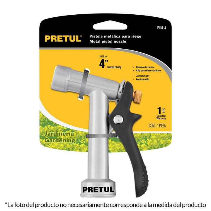 Pistola para riego Metálica 5" Pretul - Mundo Tool 