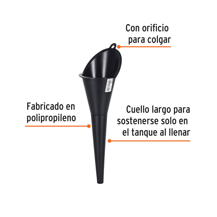 Embudo plástico 2.5' Truper - Mundo Tool 