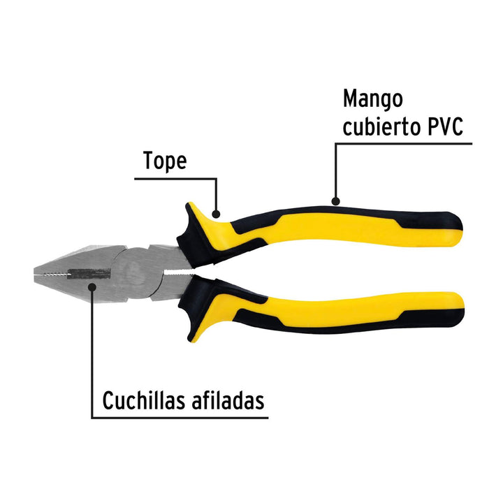 Pinza Para Electricista 7' Mango Comfort Grip Pretul - Mundo Tool 