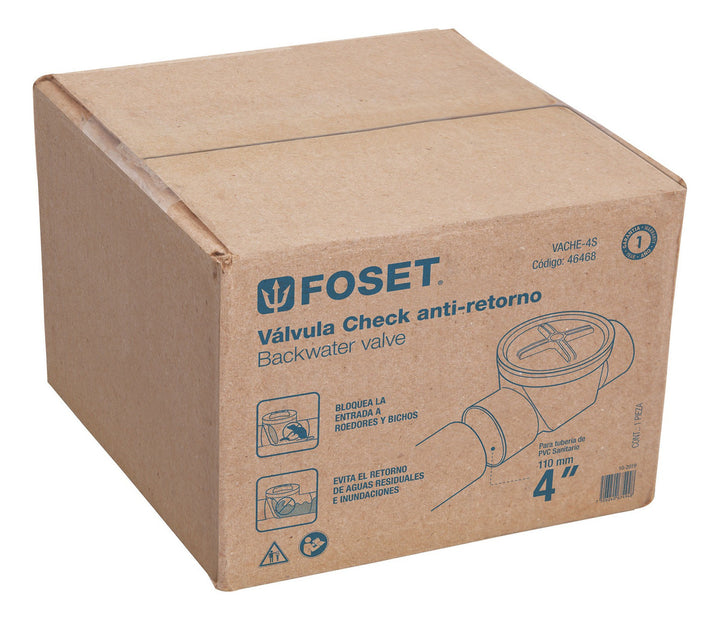 Válvula Check De Abs, 4' Foset 46468 - Mundo Tool 