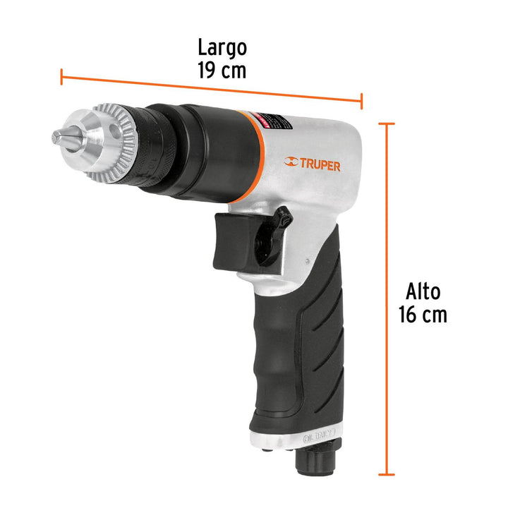 Taladro neumático reversible 3/8", Truper - Mundo Tool 