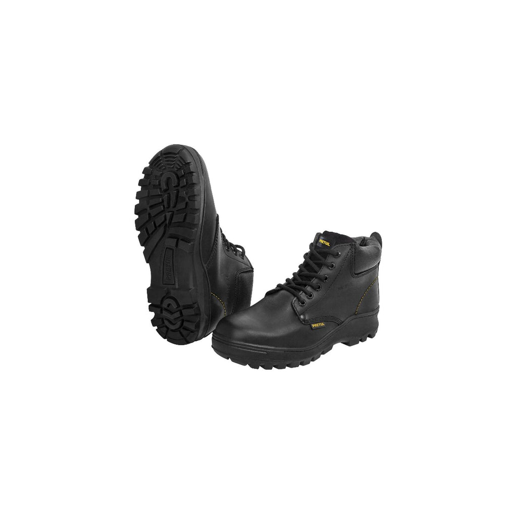 Zapatos con casco, #24, negro, agujeta bicolor, Pretul Pretul - Mundo Tool 