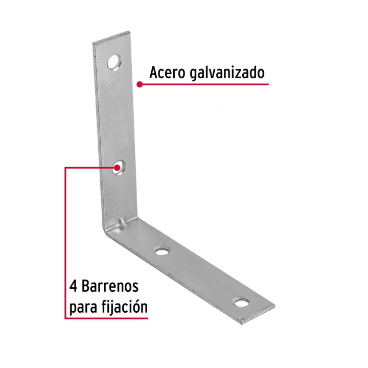 Escuadra esquinera, 3-1/2' x 3-1/2' Fiero - Mundo Tool 