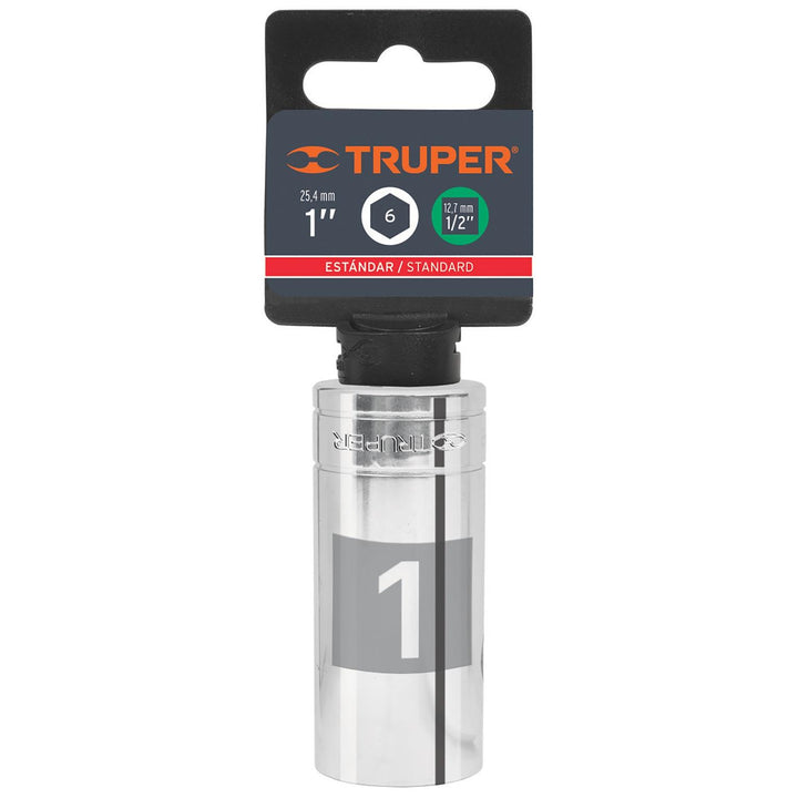 Dado de 1" largo cuadro 1/2" Truper - Mundo Tool 