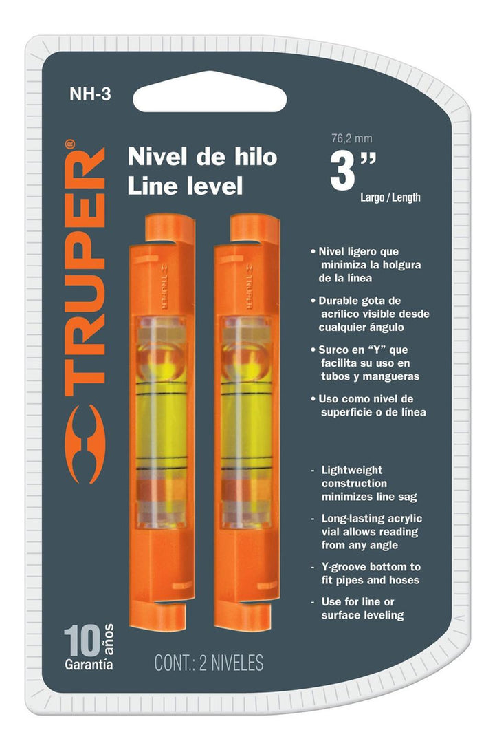 Niveles De Hilo 2 Piezas Truper - Mundo Tool 