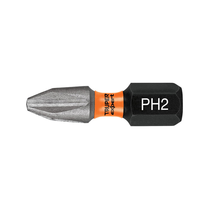 Truper PUDE-1102I, Estuche con 5 puntas de cruz PH2 de impacto largo 1″ - Mundo Tool 