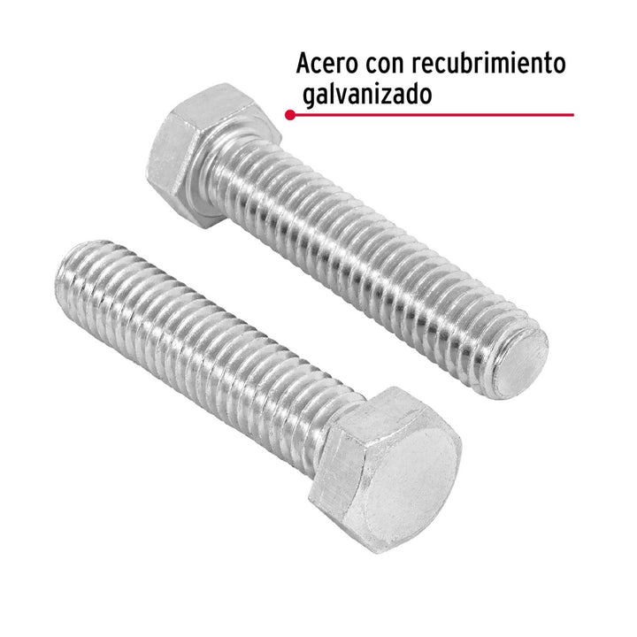 Tornillo Acero Galvanizado 7/16x3 1/2'20 Pzas Fiero - Mundo Tool 