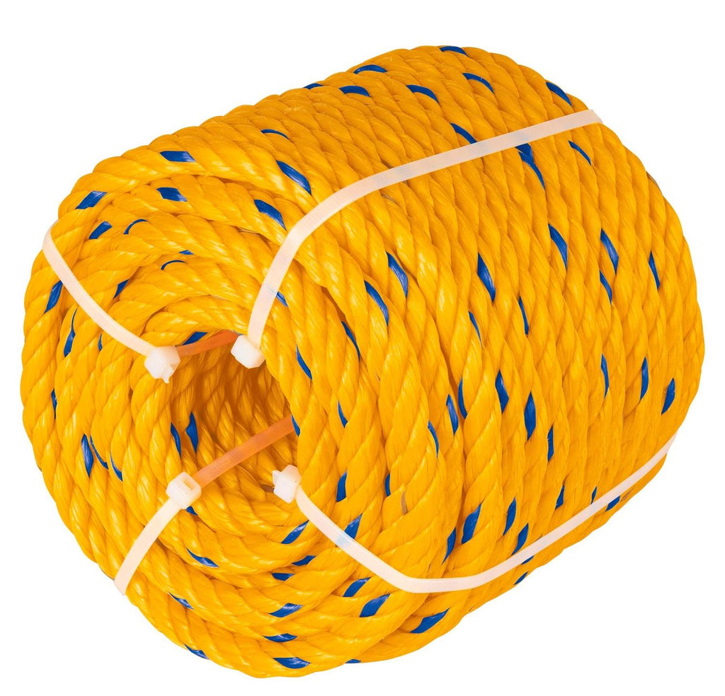 Kilo de cuerda torcida de polipropileno amarilla de 8 mm - Mundo Tool 
