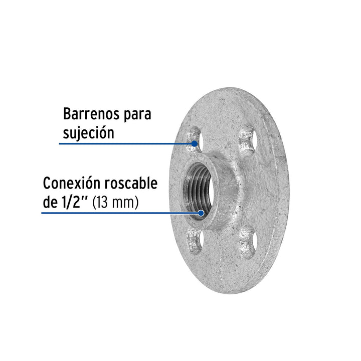 Brida Galvanizada 1/2'' Foset - Mundo Tool 