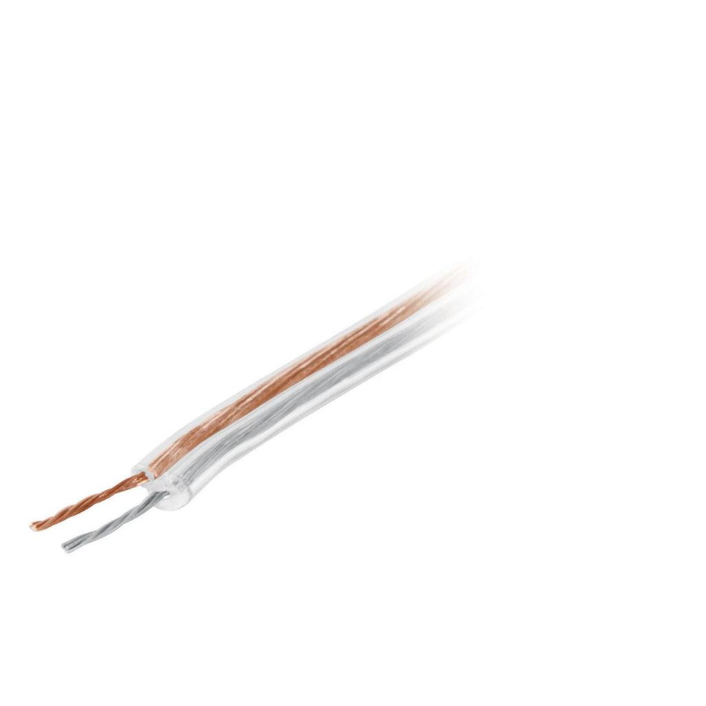 Cable polarizado transparente p/bocina 18 AWG . Rollo de 100 m - Mundo Tool 