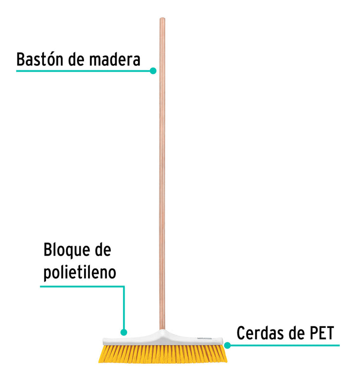 Cepillo De Plástico, Cerda Suave, 50 Cm Klintek - Mundo Tool 