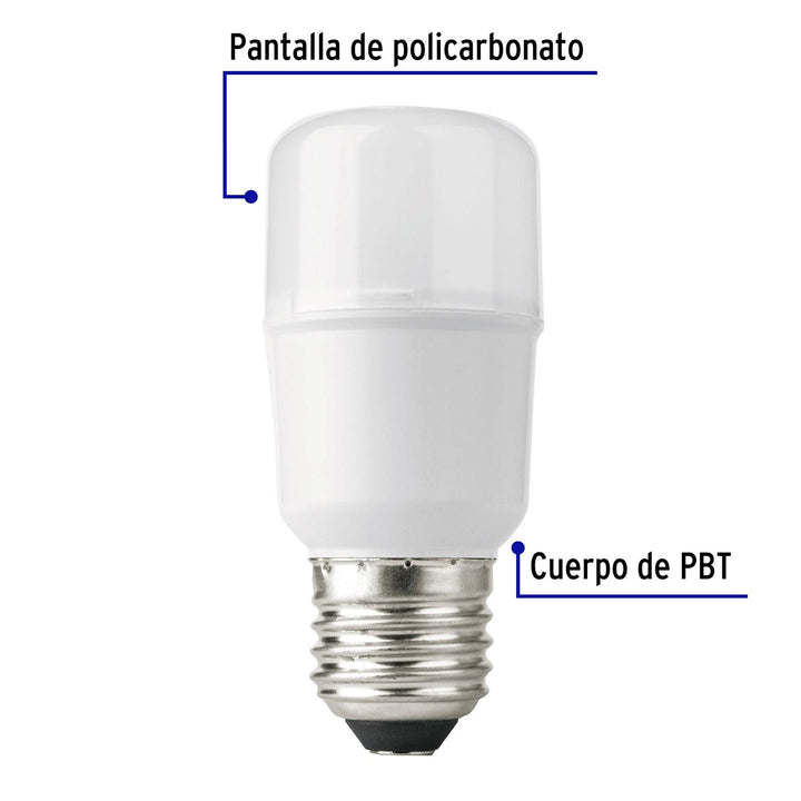 Lámpara de LED tipo barra 8 W luz de día, blíster, Volteck - Mundo Tool 