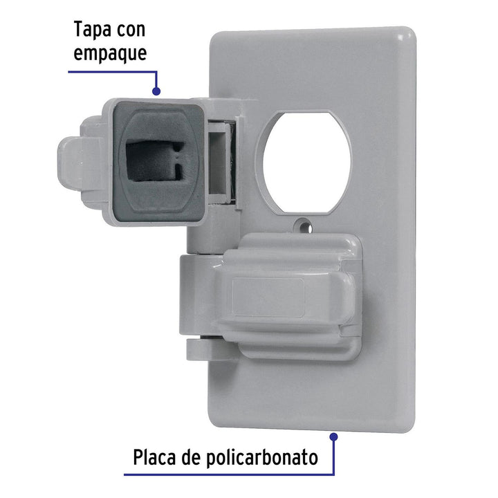 Placa Dúplex De Policarbonato Para Intemperie Volteck - Mundo Tool 