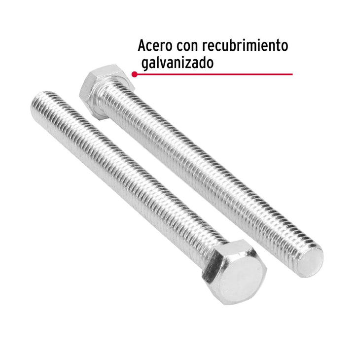 Tornillo tipo máquina, 7/16 x 4-1/2', bolsa con 15pzas Fiero - Mundo Tool 