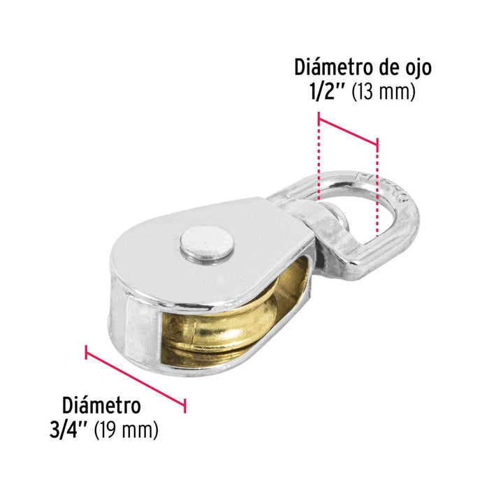 Garrucha Para Noria De 3/4' Fiero - Mundo Tool 