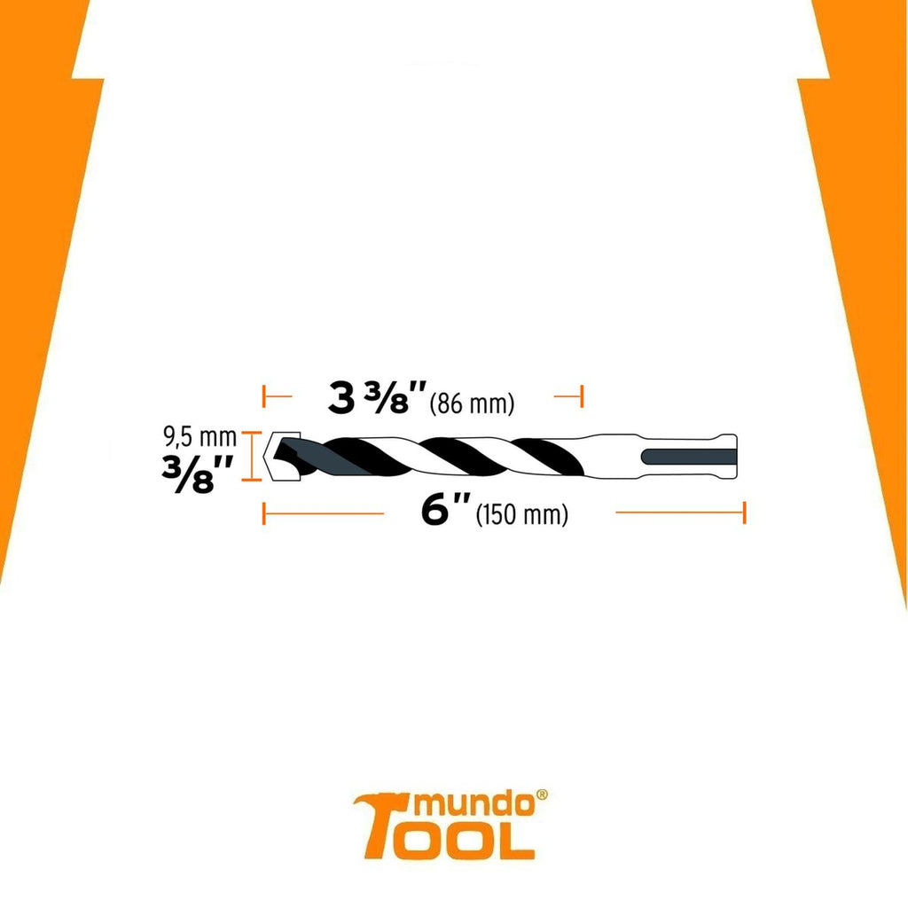 Broca para concreto SDS Plus 3/8 X Truper - Mundo Tool 